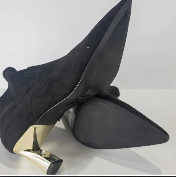 Alfani Bambey Faux Suede Ankle Boots Black - Picture 5 of 6